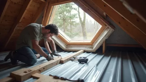 Montaż okna dachowego w blachodachówce