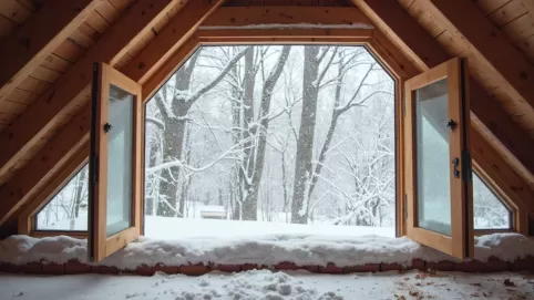 Nawiewniki w oknach dachowych zimą