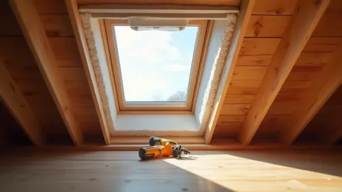 Obróbka okna dachowego